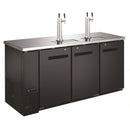 U-Star Kegerator/Beer Dispenser w/2 Double Tap Towers - 24"Depth x 72"Width