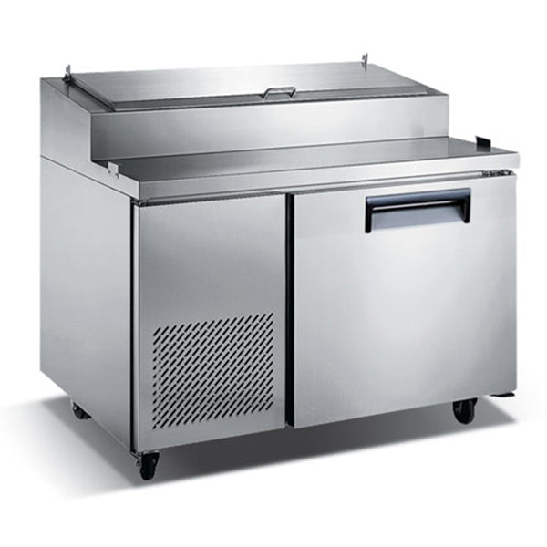 Refrigerated Pizza Preparation Table - 1 Door, 50" Wide