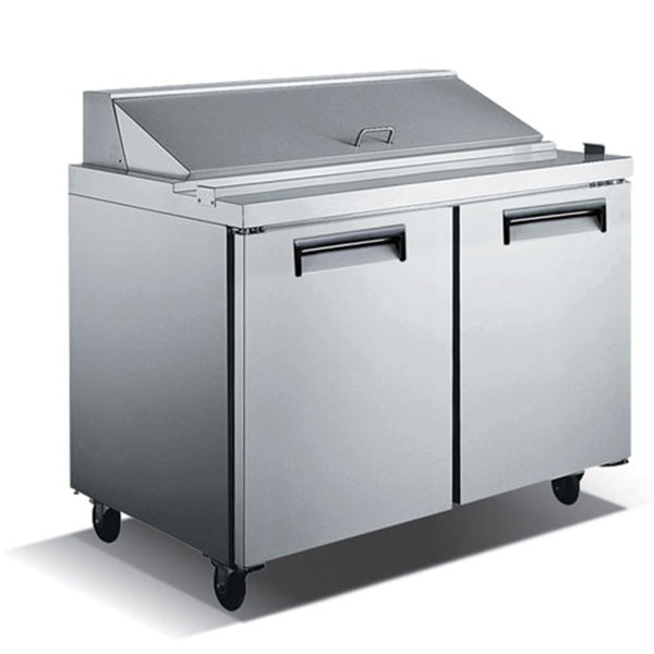 U-Star Refrigerated Salad/Sandwich Prep Table - 2 Door, 48"