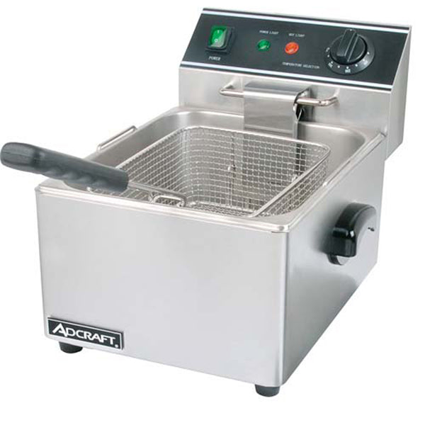 Adcraft Single Tank Fryer - 120V 6L