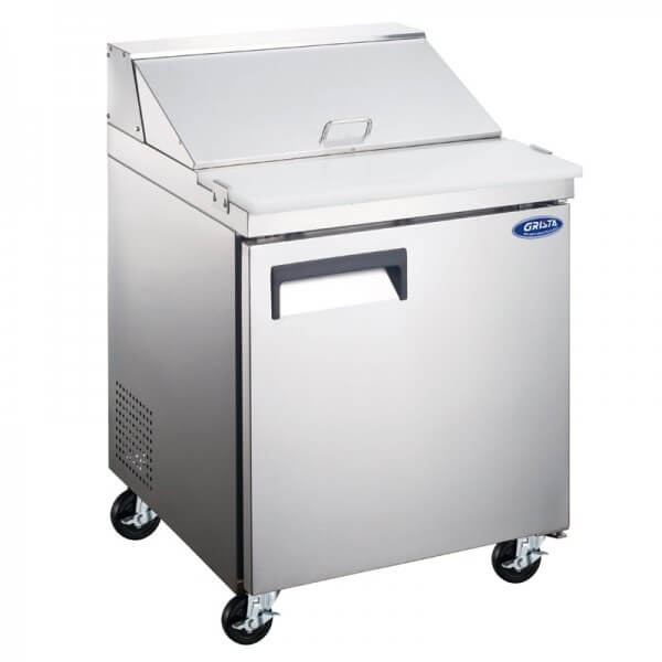 Grista Salad Sandwich Prep Table - 1 Door, 6 Cu. Ft., 27 In