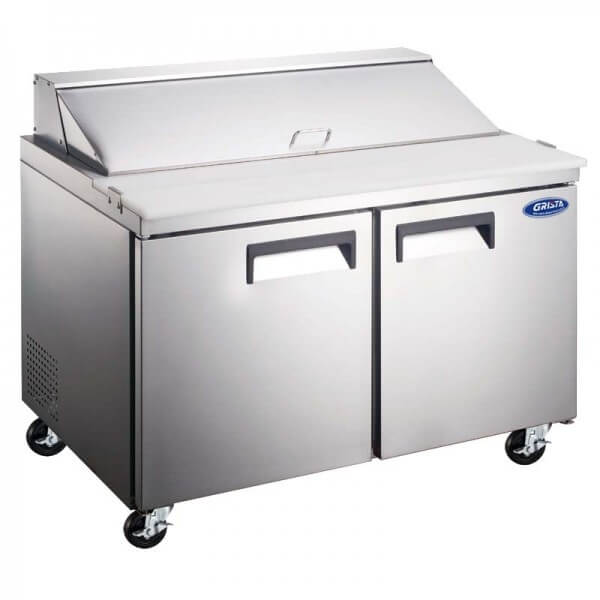 Grista Salad Sandwich Prep Table - 2 Door, 15 Cu. Ft., 60 In