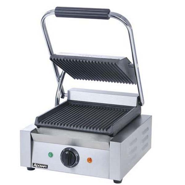 Adcraft Sandwich Grill - Grooved