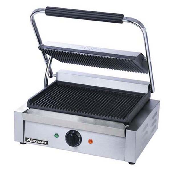 Adcraft Panini Grill - Grooved