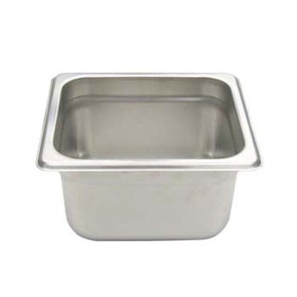 Adcraft Steam Table Pan Six size, 22 gauge, 6-7/8" 6-5/16" x 4" deep