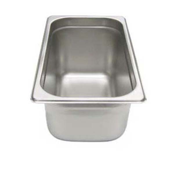 Adcraft Steam Table Pan Third size, 22 gauge, 6-7/8" x 12-3/4" x 2-1/2" deep