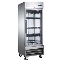 U-Star Glass Door Reach-in Freezer 23 Cu Ft 29 Inches