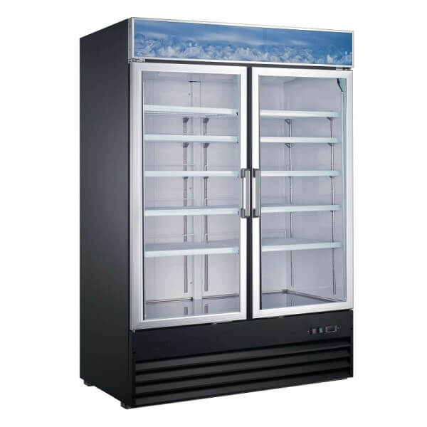 U-Star Merchandising Refrigerator Two Door 54 Inches